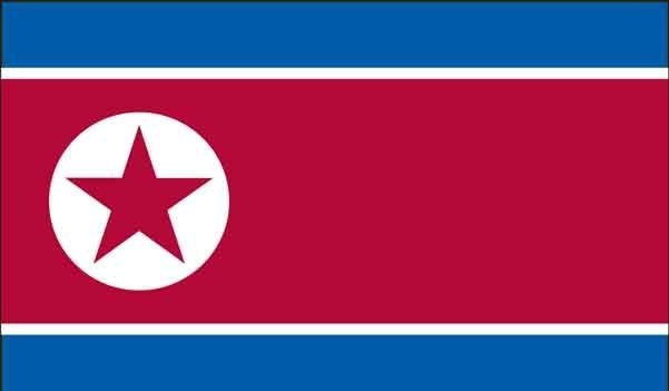 2\' x 3\' North Korea High Wind, US Made Flag