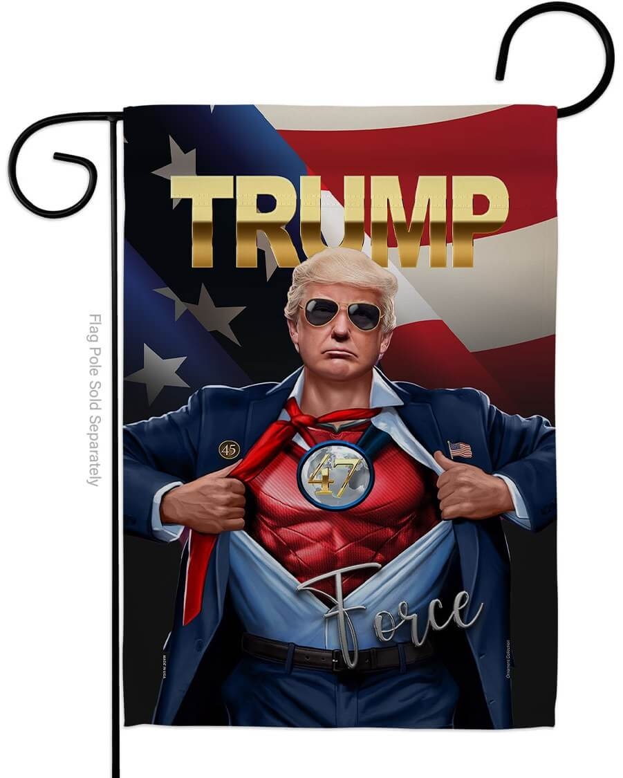 Trump Force 47th President Garden Flag