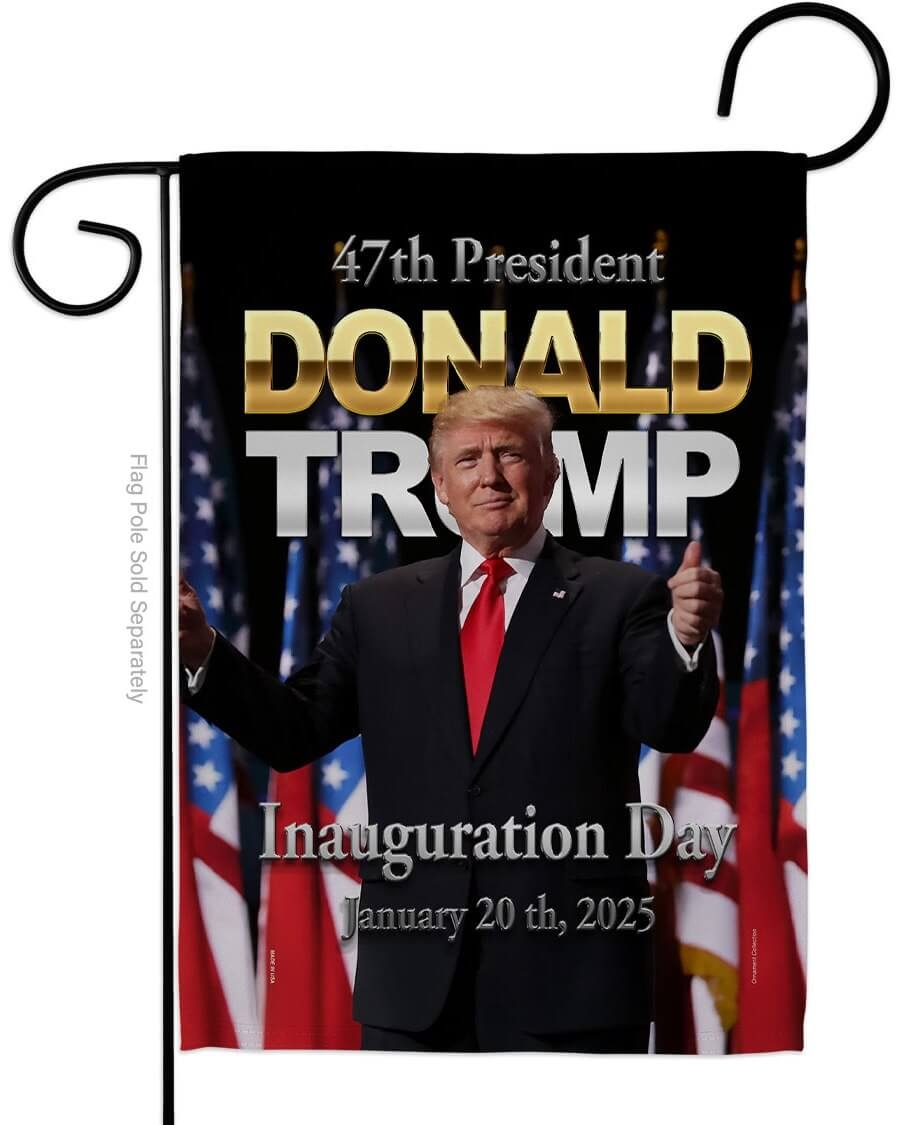 Inauguration Day 2025 Trump Garden Flag