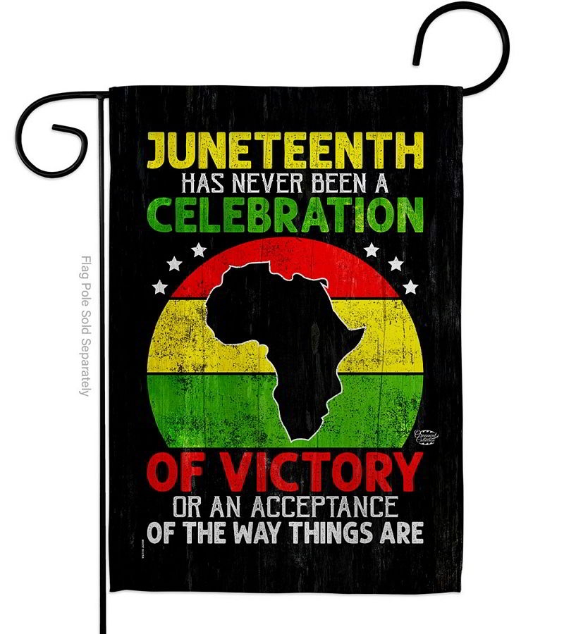 Victory African American Garden Flag