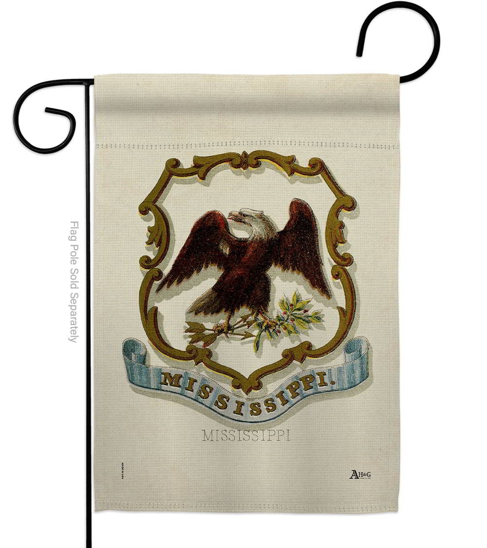 Coat Of Arms Of Mississippi Garden Flag