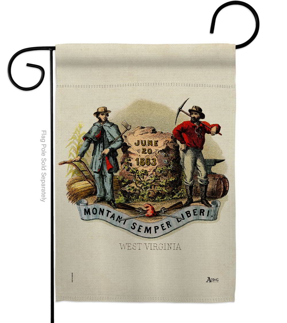 Coat Of Arms Of West Virginia Garden Flag