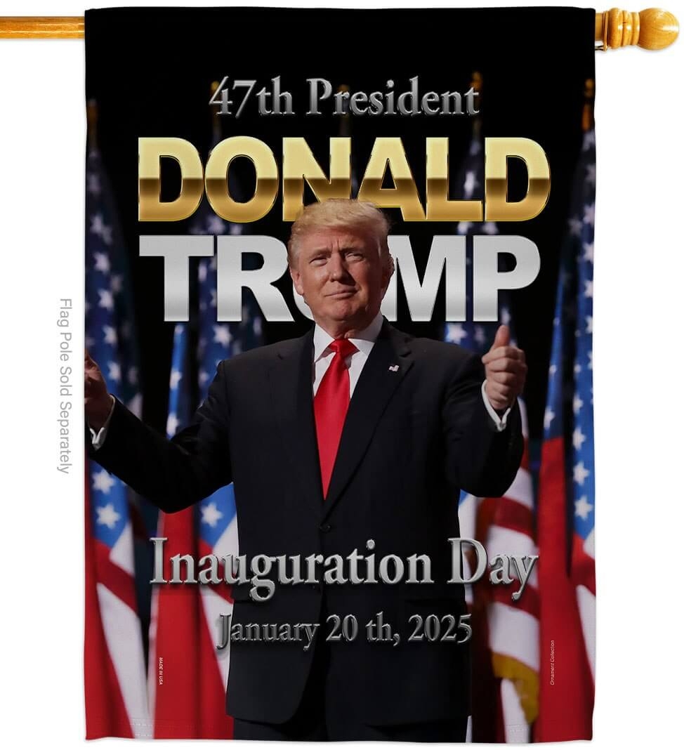 Inauguration Day 2025 Trump House Flag