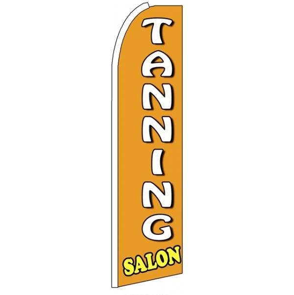 Tanning Salon Feather Flag 3\' x 11.5\'