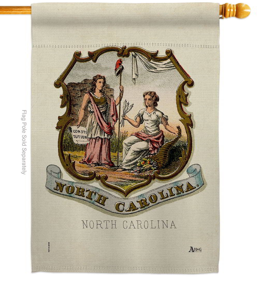 Coat Of Arms Of North Carolina House Flag