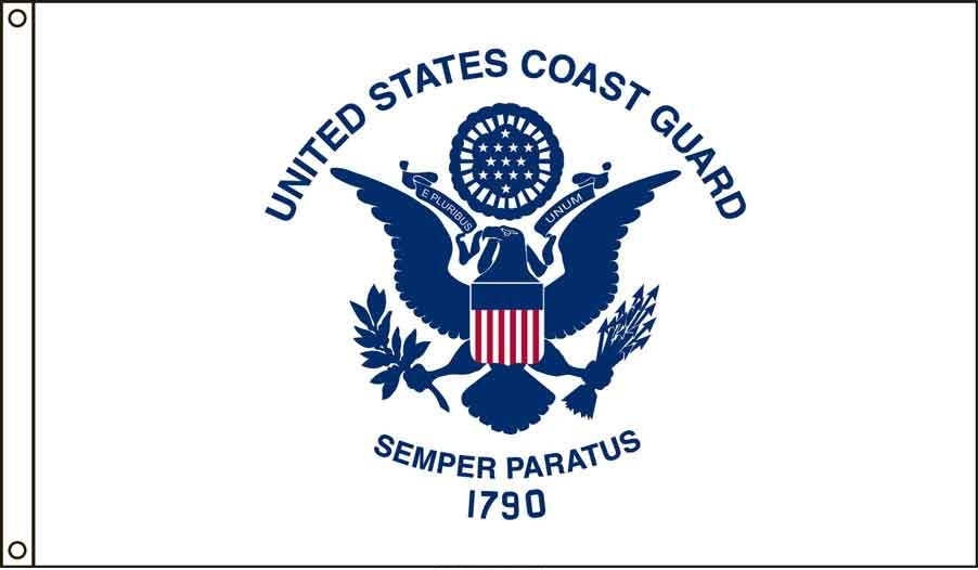 Coast Guard US Made, High Wind Flag 2\' x 3\'
