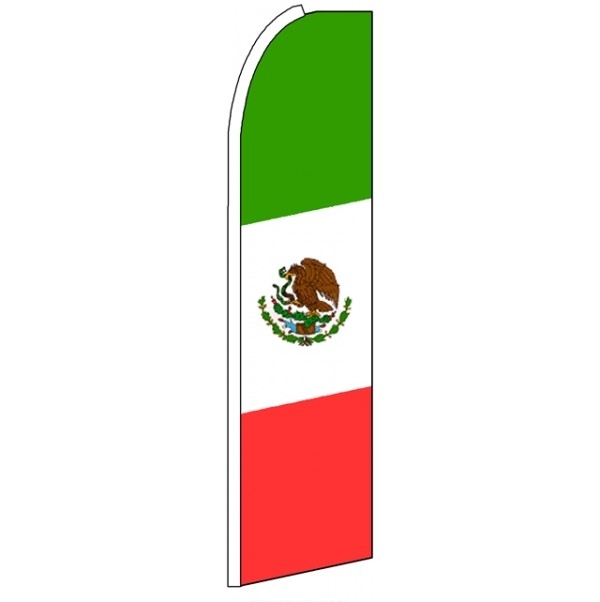 National Flag Mexico Feather Flag 3\' x 11.5\'