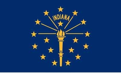 3\' x 5\' Indiana State High Wind, US Made Flag