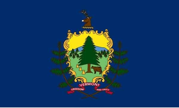 5\' x 8\' Vermont State High Wind, US Made Flag