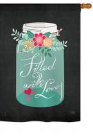 Filled with Love House Flag