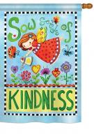 Sow Seeds of Kindness Garden Flag