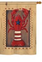 Patriotic Lobster House Flag