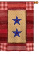 Two-Star Service Vintage House Flag