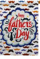 Happy Father\'s Day Mustache House Flag