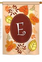 Autumn E Monogram House Flag