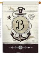 Nautical B Monogram House Flag