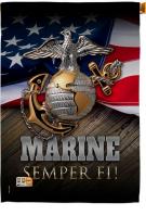 Marine Semper Fi House Flag