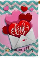 Send My Love Valentine\'s House Flag