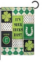 St. Patricks Lucky Day Garden Flag