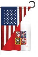 US Czech Friendship Garden Flag