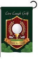 Live, Laugh, Golf Garden Flag