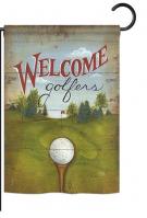 Welcome Golfers Garden Flag