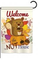 Nut House Garden Flag