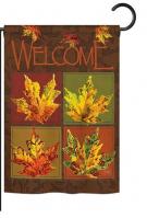 Fall Leaves Collage Garden Flag