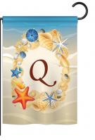 Summer Q Monogram Garden Flag