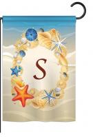 Summer S Monogram Garden Flag