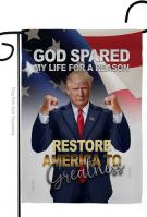 God Spared My Life For A Reason Trump Garden Flag