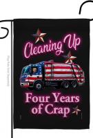 Cleaning Up America Trump Garden Flag