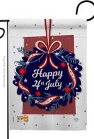 Happy 4th Of July Decorative Garden Flag