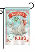 Sealed With A Kiss Garden Flag