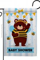 Baby Bear Shower Garden Flag