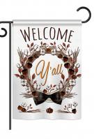 Welcome Y\'ll Cotton Reef Garden Flag