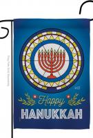 Celebratory Hanukkah Garden Flag