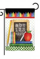 School Chalk Board Garden Flag