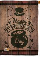 St. Patrick\'s Day Pot Of Gold House Flag
