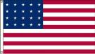 High Wind, US Made 20 Star Historical US Applique Flag 3x5