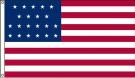 High Wind, US Made 21 Star Historical US Applique Flag 4x6