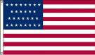 High Wind, US Made 29 Star Historical US Applique Flag 4x6