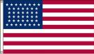 High Wind, US Made 44 Star Historical US Applique Flag 3x5