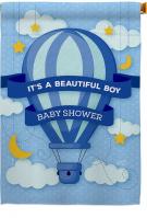 Baby Shower Boy House Flag