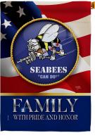 US Seabees Family Honor House Flag