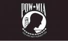 US Made POW / MIA Miniature Flags On Stick 4\