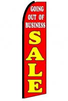 Going Out Of Business Sales Feather Flag 3\' x 11.5\'