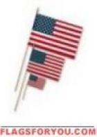 120 USA Flags on Stick 4x6