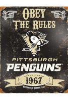 Pittsburgh Penguins Embossed Metal Sign