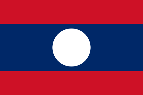 Lao People's Democratic Republic  Flag 